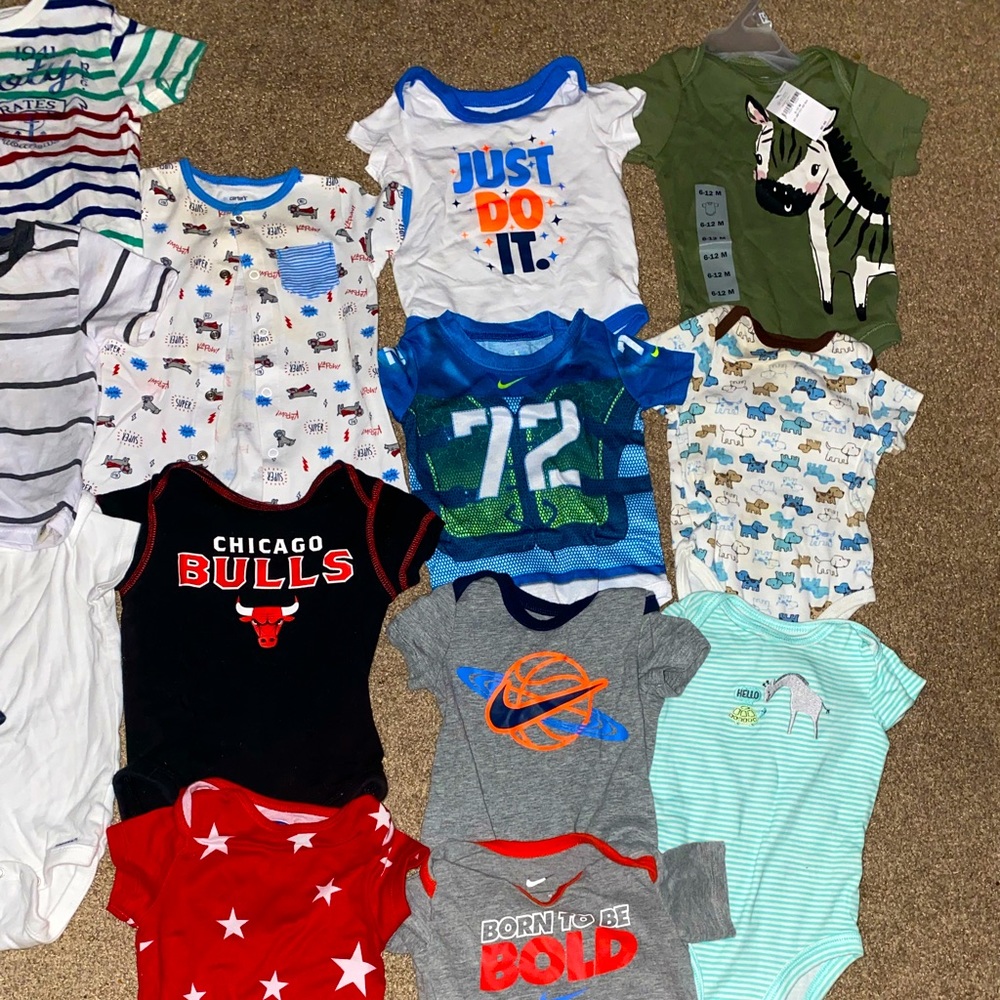 6-9 months Boy long / short sleeve shirts